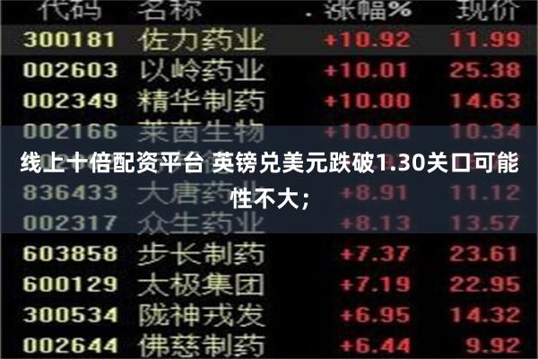 线上十倍配资平台 英镑兑美元跌破1.30关口可能性不大；