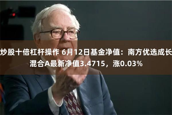 炒股十倍杠杆操作 6月12日基金净值：南方优选成长混合A最新净值3.4715，涨0.03%