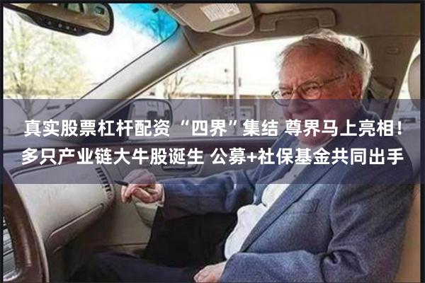 真实股票杠杆配资 “四界”集结 尊界马上亮相！多只产业链大牛