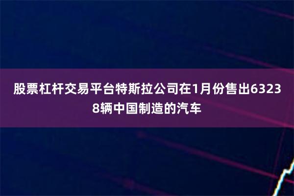 股票杠杆交易平台特斯拉公司在1月份售出63238辆中国制造的